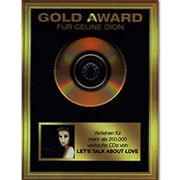 Celine Dion의 앨범 Gold Award: Let's Talk About Love [Limited Edition][Gold Disc] 커버 아트 이미지