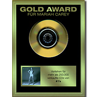 Mariah Carey의 앨범 #1's (Gold Award Für Mariah Carey) [Gold CD][Germany Limited Edition] 커버 아트 이미지
