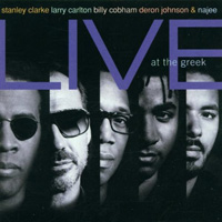 Stanley Clarke (feat. Larry Carlton, Billy Cobham)의 Live At The Greek 앨범 커버